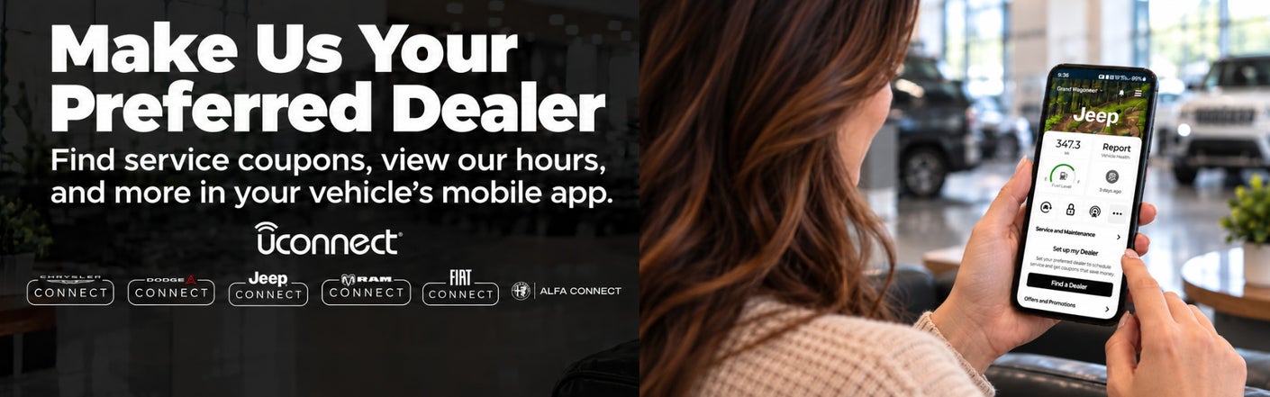 uconnect® make us your preferred dealer | Rhythm Chrysler Dodge Jeep Ram in Hendersonville TN