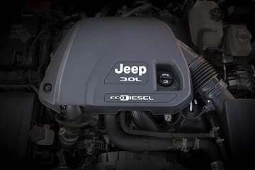 Engine appearance of the 2021 Jeep Gladiator available at Rhythm Chrysler Dodge Jeep Ram