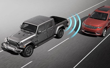 One of the safety features of the 2021 Jeep Gladiator available at Rhythm Chrysler Dodge Jeep Ram