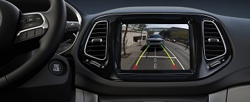 One of the safety features of the 2021 Jeep Compass available at Rhythm Chrysler Dodge Jeep Ram