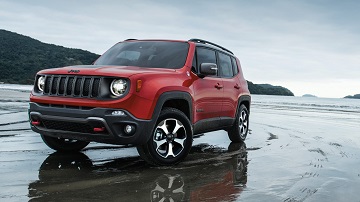 Exterior appearance of the 2021 Jeep Renegade available at Rhythm Chrysler Dodge Jeep Ram