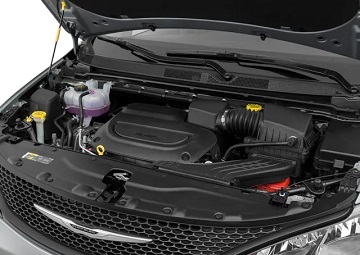 Engine appearance of the 2021 Chrysler Voyager available at Rhythm Chrysler Dodge Jeep Ram