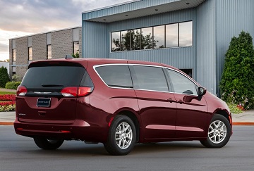 Exterior appearance of the 2021 Chrysler Voyager available at Rhythm Chrysler Dodge Jeep Ram