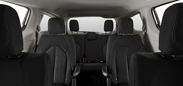 Interior appearance of the 2021 Chrysler Voyager available at Rhythm Chrysler Dodge Jeep Ram