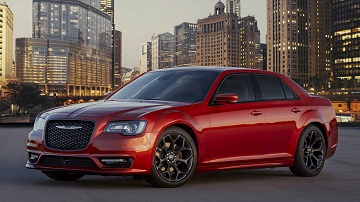 Exterior appearance of the 2021 Chrysler 300 available at Rhythm Chrysler Dodge Jeep Ram