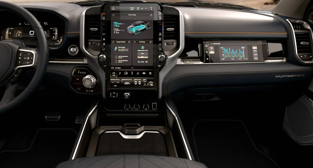 Ram 1500 REV Interior and Tech