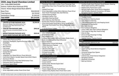 2026 Jeep Grand Cherokee Limited