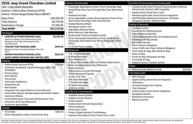 2026 Jeep Grand Cherokee Limited