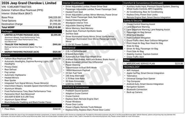 2026 Jeep Grand Cherokee Limited