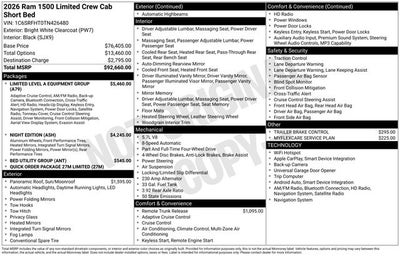 2026 RAM Ram 1500 Limited