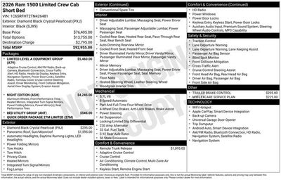 2026 RAM Ram 1500 Limited