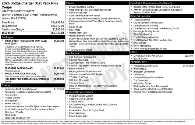 2026 Dodge Charger Scat Pack Plus