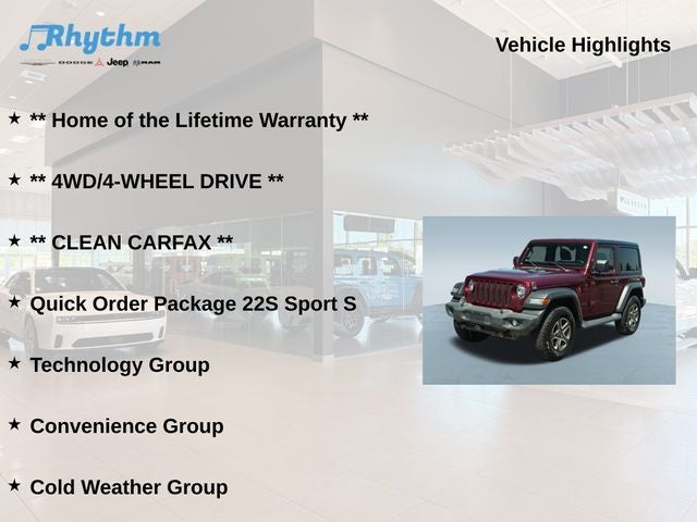2022 Jeep Wrangler Sport S 4x4