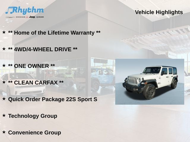 2022 Jeep Wrangler Unlimited Sport S 4x4