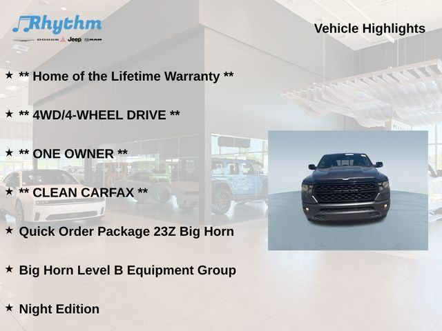 2024 RAM 1500 Big Horn Crew Cab 4x4 5'7' Box