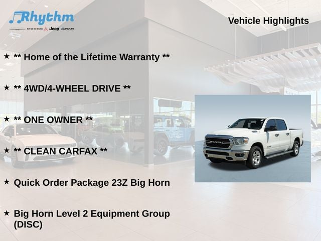 2023 RAM 1500 Big Horn Crew Cab 4x4 5'7' Box