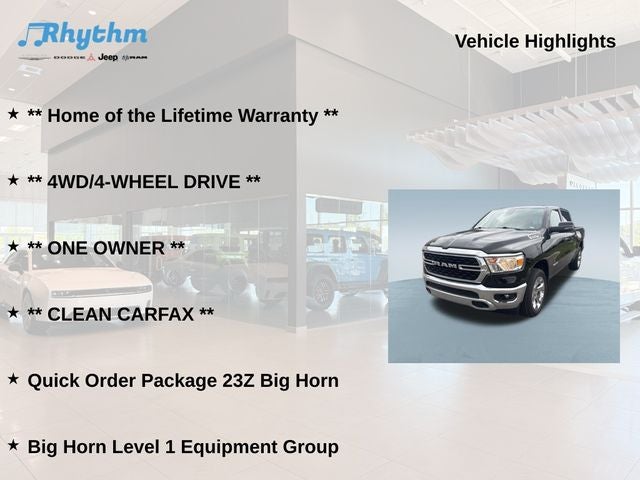 2023 RAM 1500 Big Horn Crew Cab 4x4 5'7' Box
