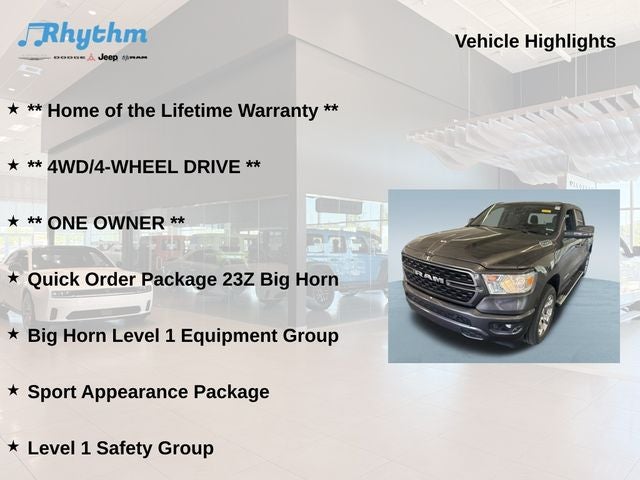 2023 RAM 1500 Big Horn Crew Cab 4x4 5'7' Box