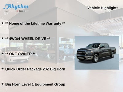 2022 RAM 1500 Big Horn Crew Cab 4x4 5'7' Box