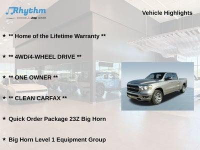 2022 RAM 1500 Big Horn Crew Cab 4x4 6'4' Box