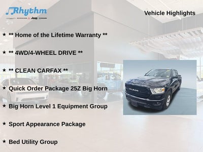2021 RAM 1500 Big Horn Quad Cab 4x4 6'4' Box