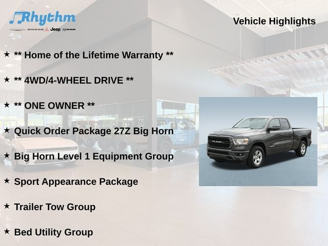 2023 RAM 1500 Big Horn Quad Cab 4x4 6'4' Box