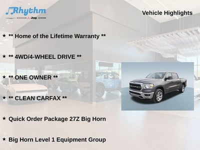 2022 RAM 1500 Big Horn Crew Cab 4x4 5'7' Box