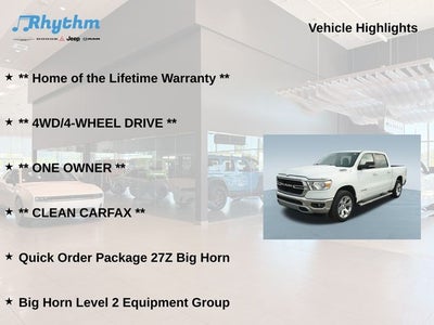 2022 RAM 1500 Big Horn Crew Cab 4x4 5'7' Box
