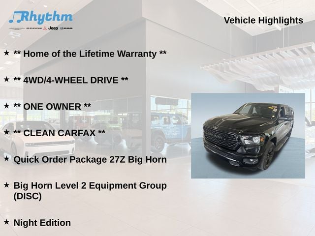 2023 RAM 1500 Big Horn Crew Cab 4x4 5'7' Box