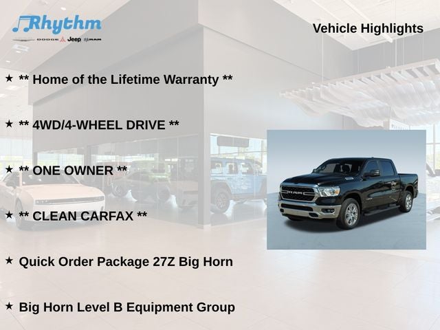 2023 RAM 1500 Big Horn Crew Cab 4x4 5'7' Box