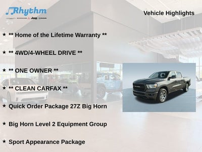 2022 RAM 1500 Big Horn Crew Cab 4x4 5'7' Box