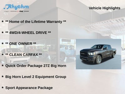 2022 RAM 1500 Big Horn Crew Cab 4x4 5'7' Box