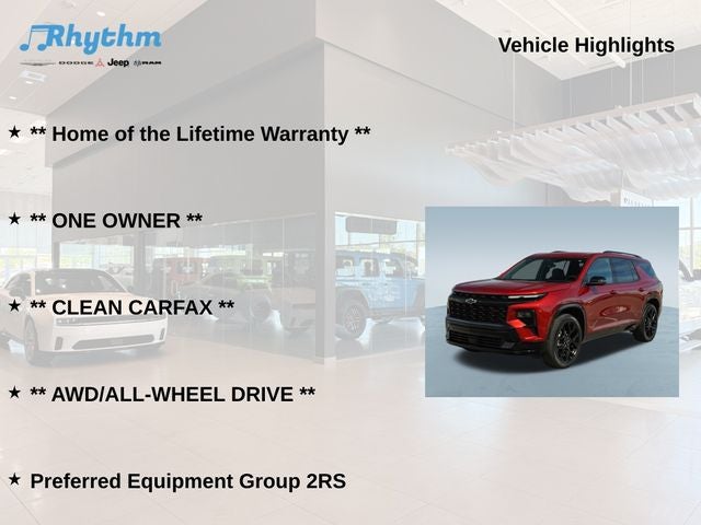2025 Chevrolet Traverse AWD RS