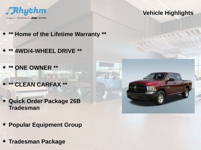 2023 RAM 1500 Classic Tradesman Crew Cab 4x4 5'7' Box