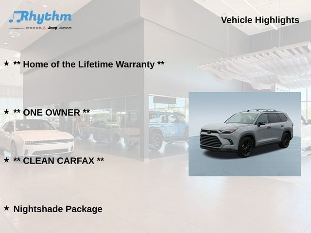 2025 Toyota Grand Highlander Hybrid Nightshade Edition