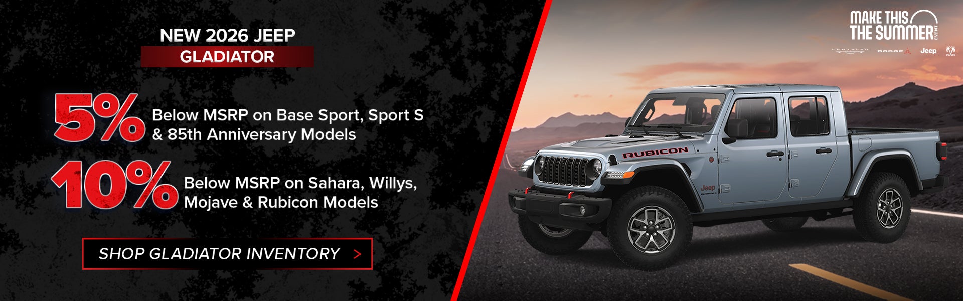 New 2026 Jeep Gladiator