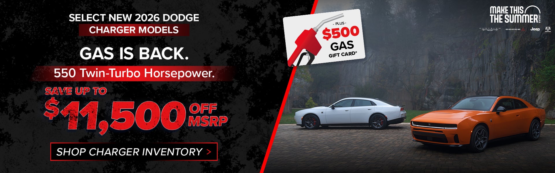Up to $11,000 Off MSRP on a 550 Twin-Turbo Horsepower 2026 D