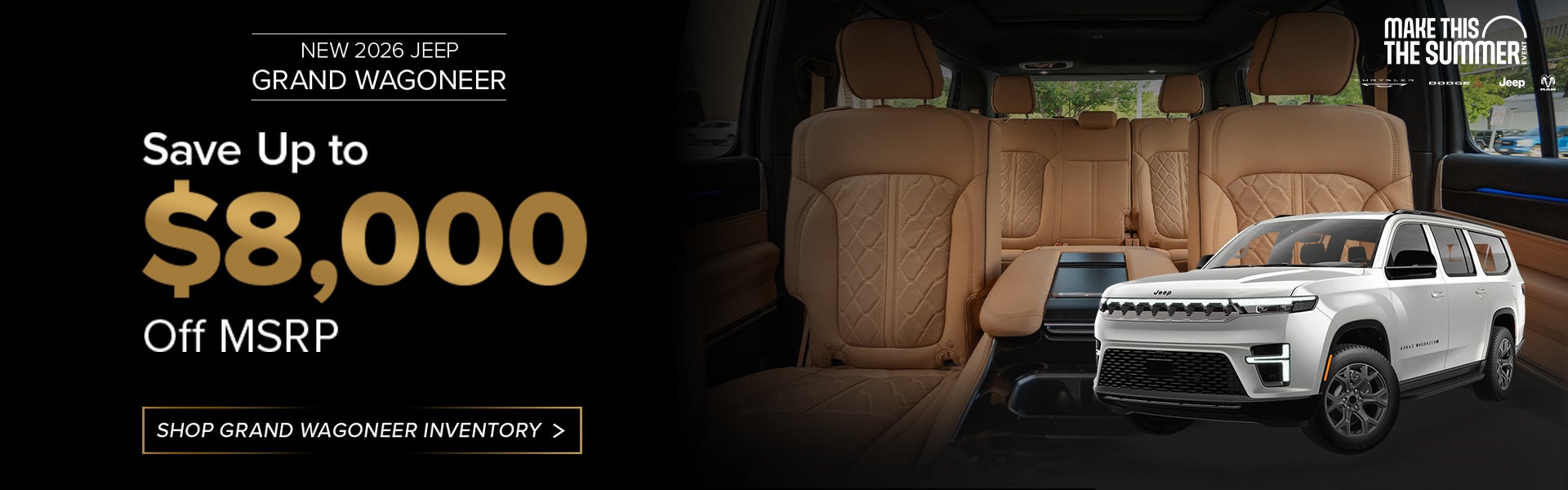 $8,000 Off MSRP – 2026 Jeep Grand Wagoneer