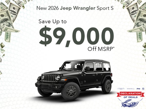 New 2026 Jeep Wrangler Sport S