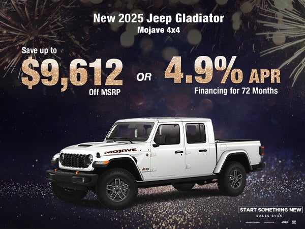 New 2025 Jeep Gladiator Mojave 4x4