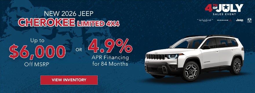 New 2026 Jeep Cherokee Limited 4x4