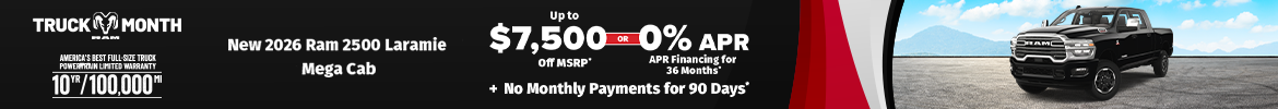 New 2026 Ram 2500 Laramie Mega Cab