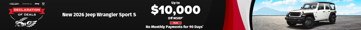 New 2026 Jeep Wrangler Sport S