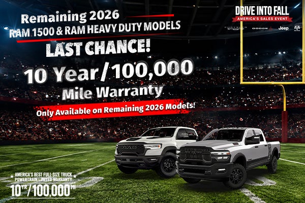 Remaining 2026 Ram 1500 & Ram Heavy Duty Models